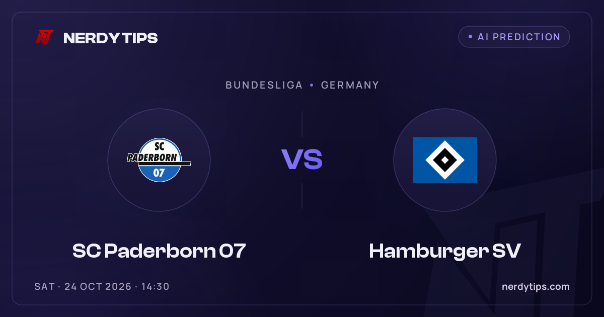 SC Paderborn 07 vs Hamburger SV Tipp