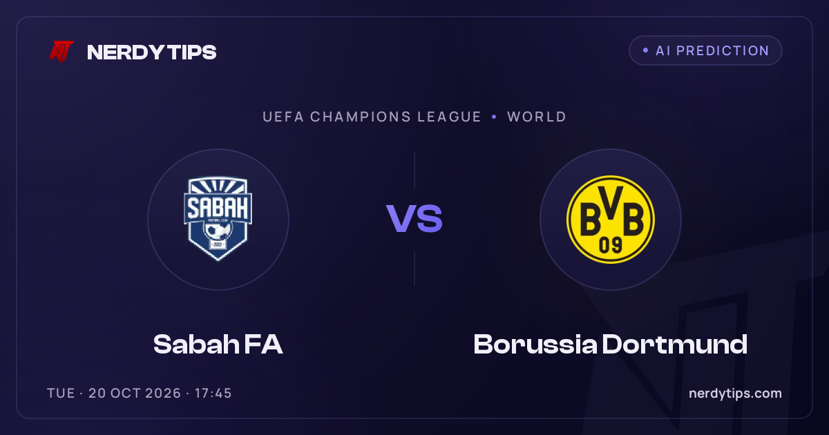 Sabah FA vs Borussia Dortmund Palpite