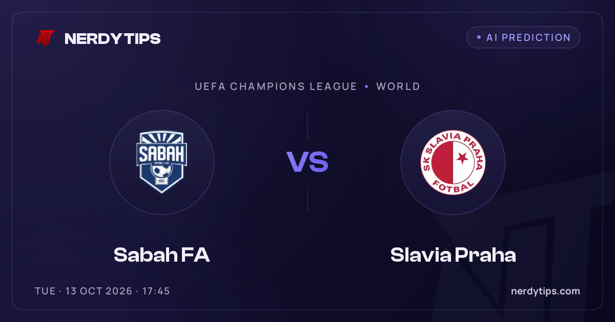 Sabah FA vs Slavia Praha Tipp