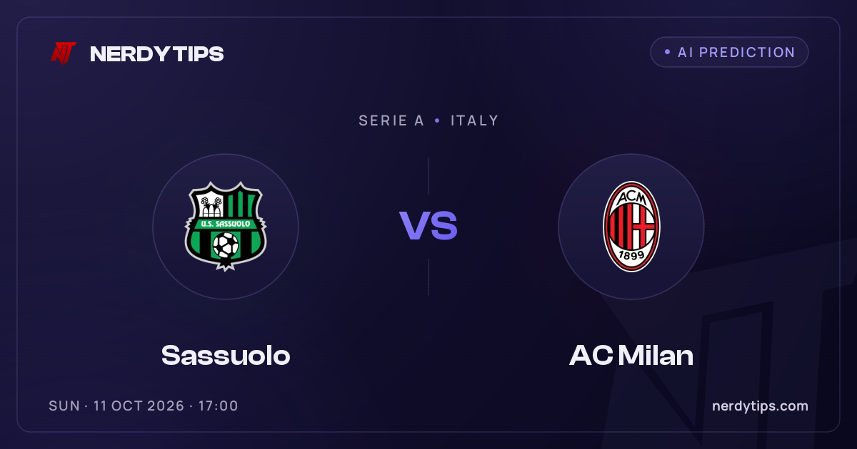 Sassuolo vs AC Milan Tipp