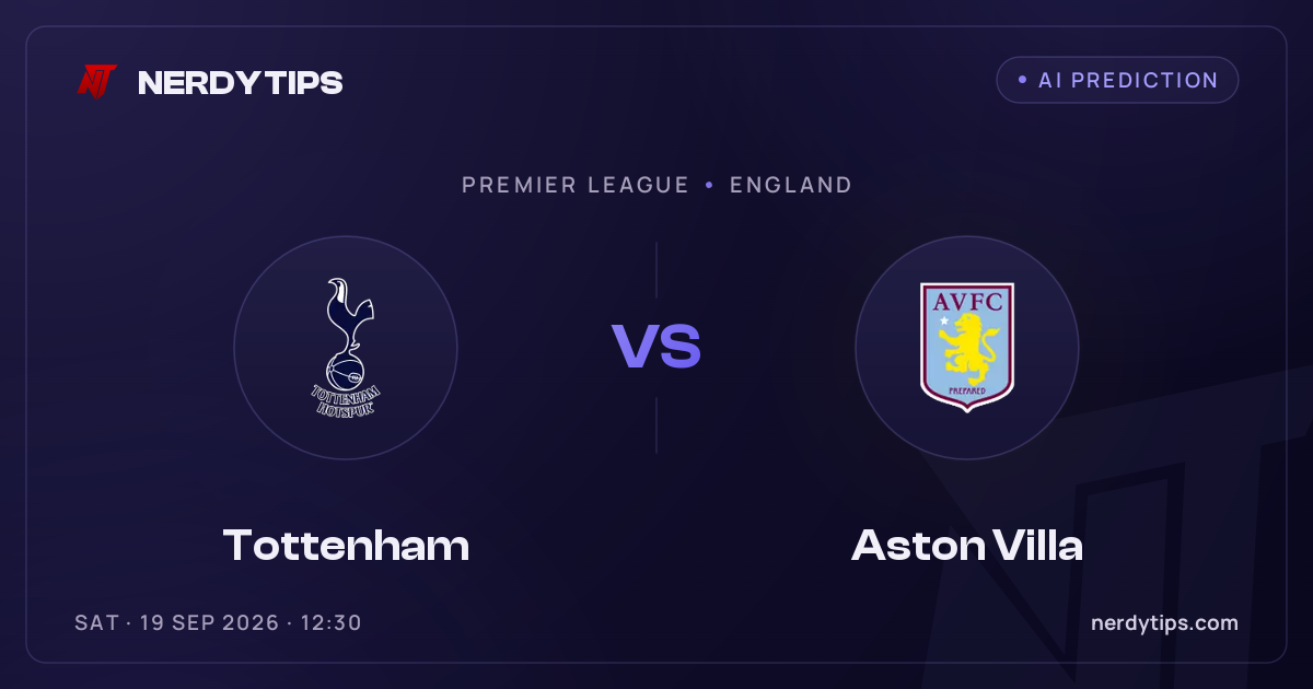 Tottenham vs Aston Villa Prediction