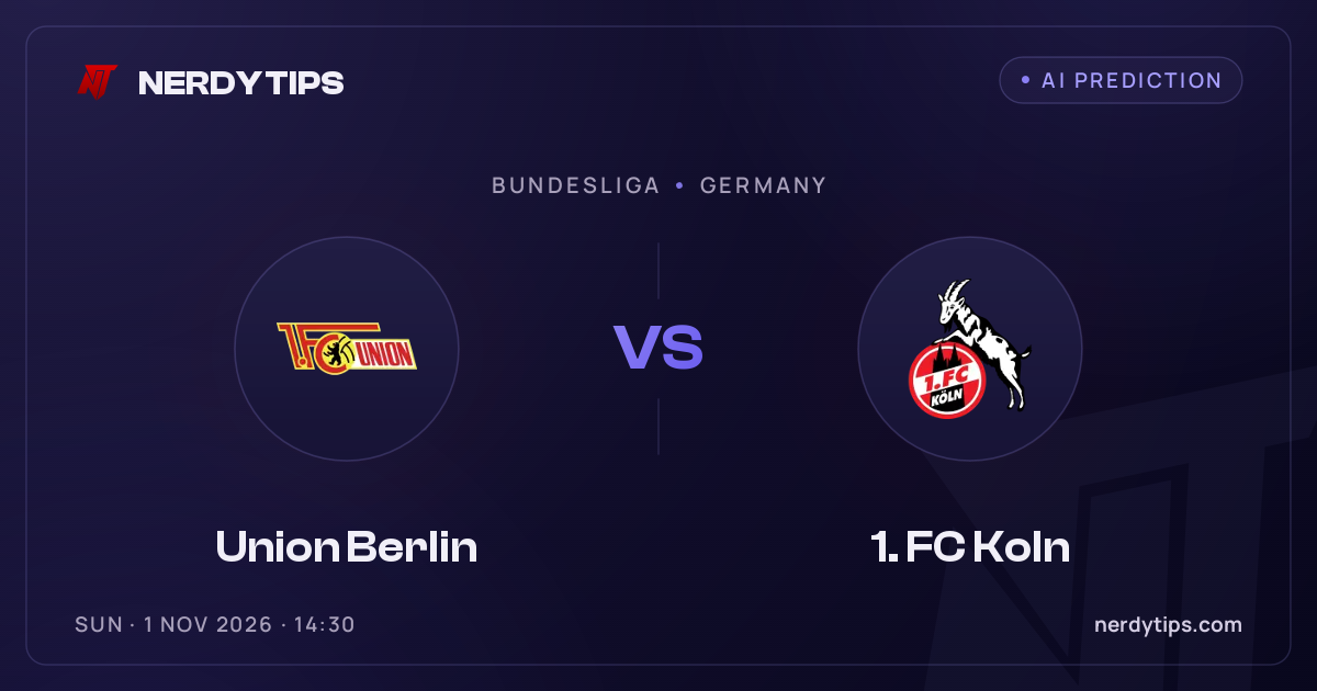 Union Berlin vs 1. FC Koln Speltips