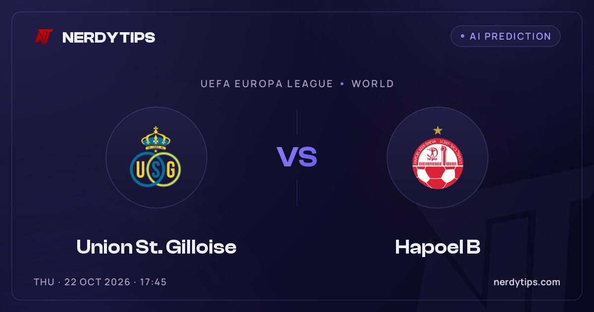 Union St. Gilloise vs Hapoel B Typy