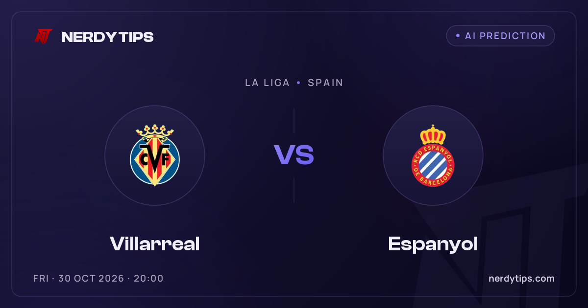 Villarreal vs Espanyol Прогноза