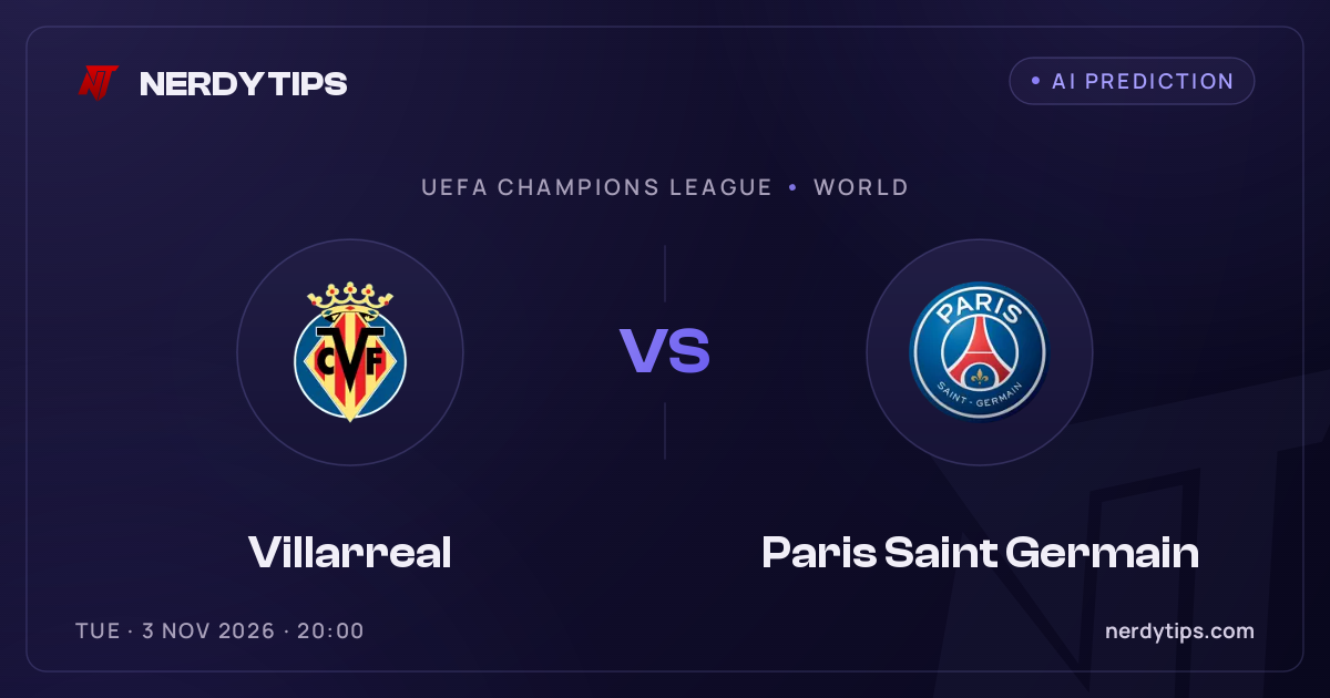 Villarreal vs Paris Saint Germain Typy